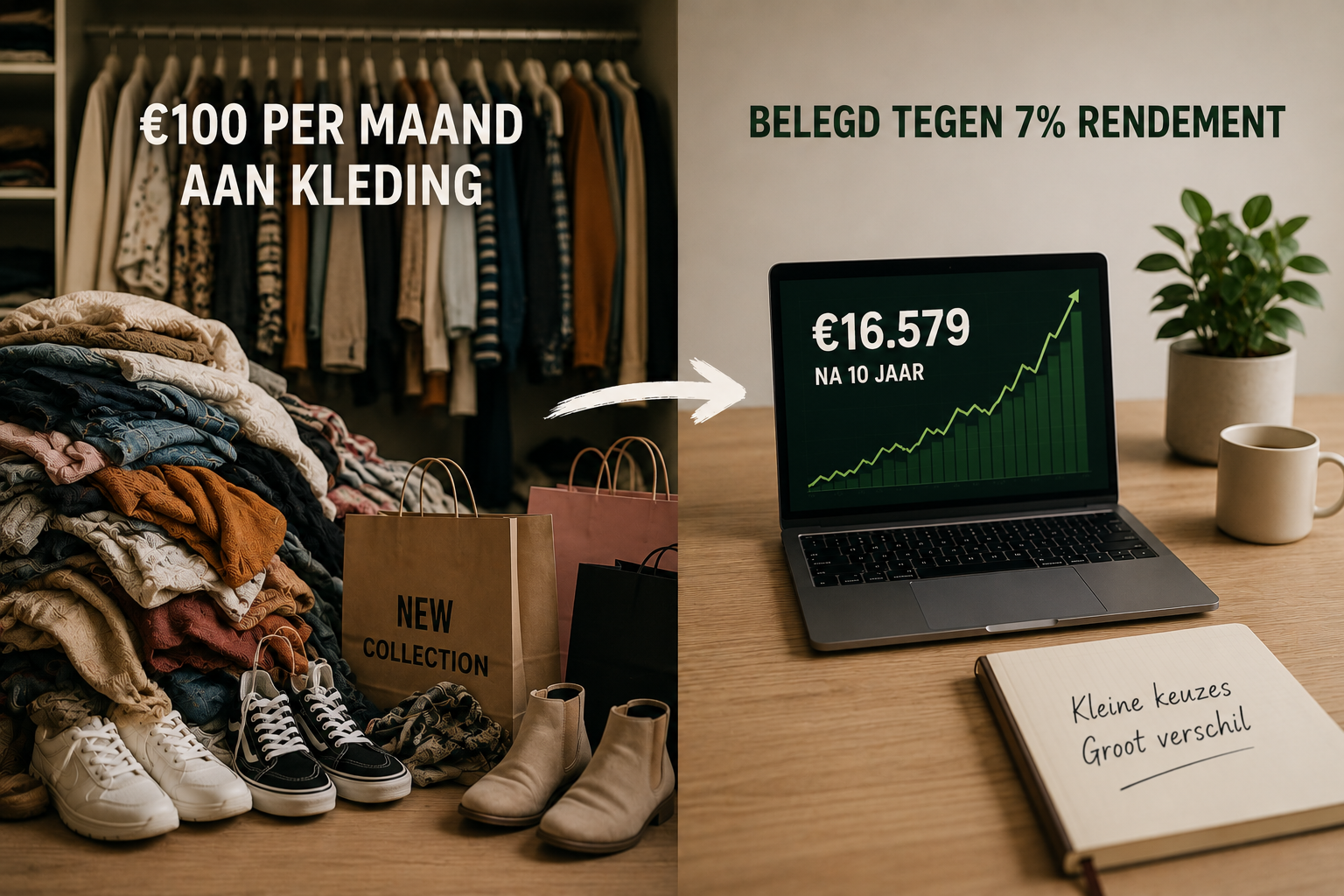Hoe €100 per maand aan kleding me uiteindelijk €16.579 kostte