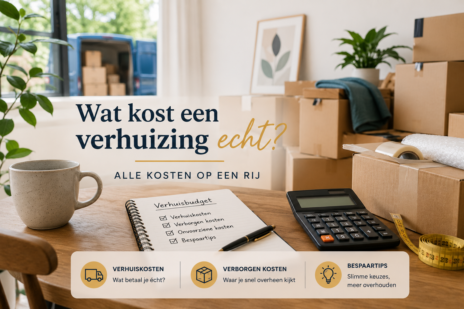 Wat kost een verhuizing? Alle kosten op een rij